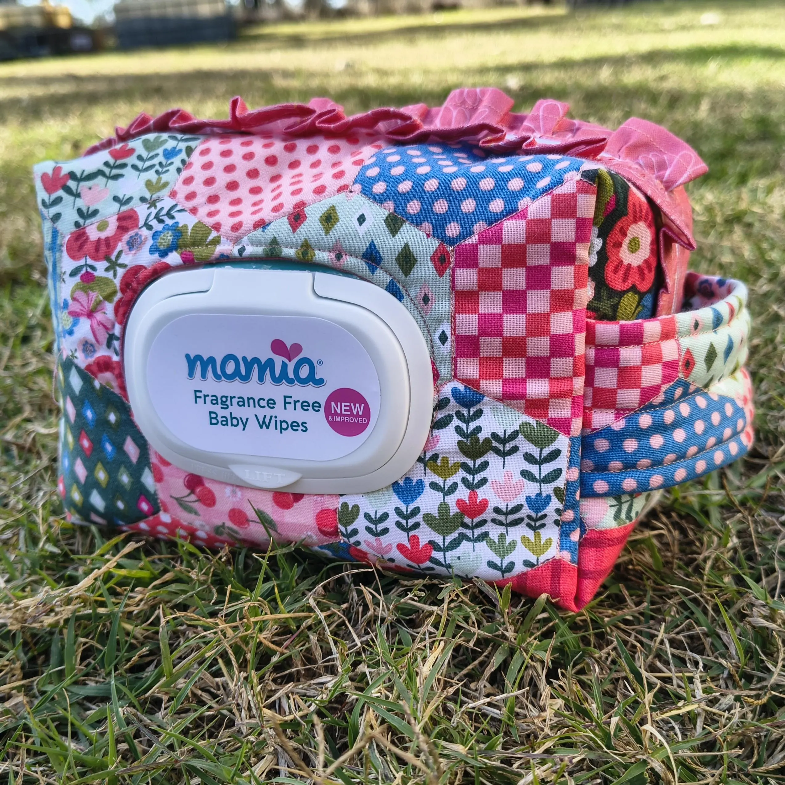 Quilted Boxy Nappy Diaper Pouch Sewing Pattern - Image 3