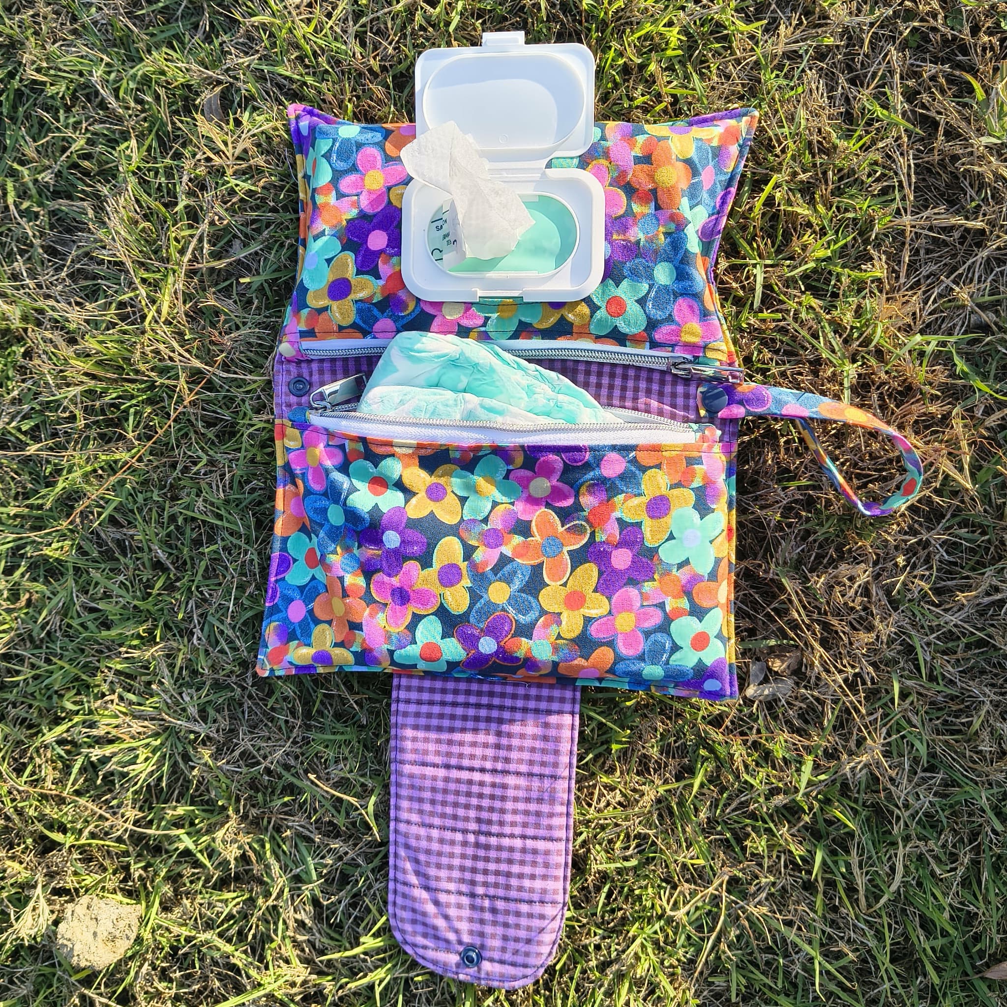 Quilted Nappy Diaper Clutch Sewing Pattern - Image 3